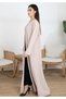 Pink Korean Nida Abaya with Frilled Cuffs - 4