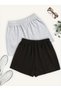 Black and Gray Seasonal Shorts 2 Pieces - 2