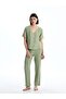 Women's V-Neck Pajama Set (S5) - 2