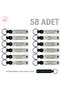 Special Production Gift Keychain for Airline Sector, Set of 58, White & Black