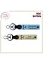 Stylish Three Crescent Gifts for Lovers, Personal Name Written Keychain Set, Sky Blue-S Brown