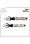 Sweetheart Moon Star Tc Patterned Personal Keychain, Powder-White, a Gift for the Power of Unity