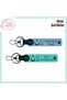 A Patriotic Gift to a Friend – Moon Star Tc Themed Set of 2 Personal Keychains, Sky Blue-Turquoise