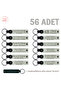 Brand-Specific 56-Piece Leather Keychain for New Store Opening, Promotional Set, White & Navy Blue