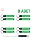 Name Writable Souvenir Keychain, F Green & Syh, Special Set of 8 for Military Farewell Ceremony