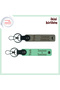 Team, Ash Gray-Green, Souvenir for Beginner Assistants – Turkish Text Patterned Keychain