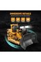 Remote Control Bulldozer Lighted Construction Vehicle for Boys Ages 7-12 - 3