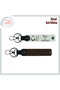 Newbie Gift, Moon Star Tc Themed Name Written 2-Piece Keychain Set, White-Brown