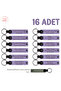 Birthday Celebration Gift, Set of 16, Personalized Leather Souvenir Keychain, Purple Violet & Gray