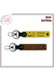 Keep Love Alive on Anniversary – Moon Star Tc Patterned Personal Leather Keychain Gift Set, Yellow-Brown