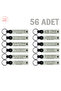 Set of 56 Keychains with Advertising Features for Promotional, White, Modified Garage Customers