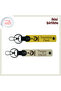 National Themed Armağan – Crescent Star Wolf Gokturk Patterned Personal Keychain Gift, Yellow-Milk Coffee