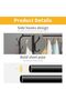 Clothes Rack Metal Garment Racks Heavy Duty Indoor Bedroom Cool Clothing Hanger with Top Rod and Low - 4