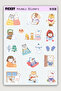 Kawaii Style Cute Animals Winter Themed Sticker Set - 65 Pieces of Sticker Stickers - 4