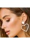 Women's Heart Detailed Pearl Earrings, Daily and Special Occasion Jewelry Elegant & Romantic Design - 2