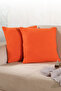 Bohemian 2-Piece Throw Pillow Case Decorative Pillow Case 45X45 Zippered Orange