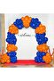 25 Piece Orange & Blue Balloon Set - Vibrant and Energetic Party Decor - 4