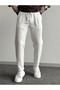 Men's Boyfriend Double Leg Linen Trousers - 2