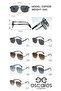 Women's Polarized Protection Metal Frame Sunglasses Esp039 - 4