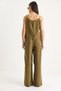 Women's Khaki Strap Woven Modal Blouse Trousers Bottom-Top Set 9298 60281024 - 7