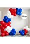 25 Piece Blue & Red Balloon Set – Energetic and Eye-Catching Party Decor - 4