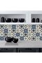 Kitchen Countertop Covering Marble Pattern Adhesive Foil Tile Covering Sticker 60cm X 100cm