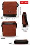 7112 Western Tile Orange Water Resistant Waxed Canvas Messenger Shoulder Laptop School Bag - 2