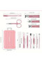 Ceymstech_Manicure 12Pcs Professional Manicure Pedicure Stainless Steel Travel Suitcase Nail Care Set - 3