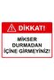 Attention! Don'T Enter the Mixer While It's Running! Isg Warning Sign Pvc A4 21X30 cm
