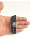 Set of 2 Fashionable Genuine Leather Bracelets with Tree of Life Figure - 4