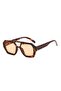 Pi̇erre Lotus Leopard Patterned Bridged Women's Sunglasses Plg1106 - 4
