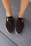 Orbita Women's Brown Real Leather Suede Loafer Shoes - 8