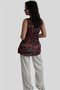 Bohemian Blouse with Plum Elephant Pattern - 3