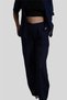 Navy Blue Voile Scalloped Trousers Shirt Suit - 6