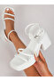 Strappy Block Heel Sandals with Buckle Closure