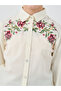 Girls Embroidered Roll-Up Sleeves Shirt - 3
