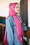 Premium Lux Original Monogram Shawl (Silk Voile, High Quality, Lightweight, Casual, Stylish, Testure Clothing) - 2