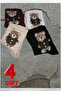 Women's Socks (4 Pairs) Children's Socks Patterned Cotton Short Socks - 3