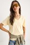Women's Butter 100% Organic Cotton Deep V-Neck Comfort Fit T-Shirt 60602066 - 2