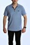 Pearl Teeth Half Zipper T-Shirt Gray - 4