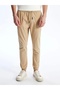 Xside Beige Slim Fit Gabardine Men's Jogger Pants - 3