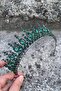Abrienda Green Bridal Henna Crown Special Occasion Accessory Women's Crown Hair Accessory – Crown, Crystal Stone - 2