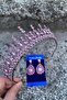 Abrienda Pink Bridal Henna Crown Special Occasion Accessory Women's Crown and Drop Shuttle Earrings Set - 2