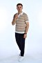 Tk Horizontal Striped Collar Knitwear T-Shirt Brown - 4
