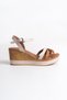 Women's Special Design Asymmetrical Strap Casual Wedge Heeled Shoes, Elegant Sandals - 3