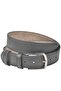 Men's Black 4 cm Side Stitched Faux Leather Sports Belt 2402642