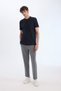 Slim Fit Slim Fit Stand Collar Textured Short Sleeve Waffle Polo T-Shirt Z4262Az25Sm - 2