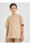 Boys Typography Embossed Short Sleeve Oversized T-Shirt
