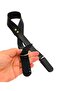 Angel Bag Accessory Single Layer Faux Leather Black Bridge Bag Handle Light Gold Metal - 2