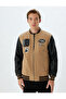 College Jacket Bomber Neck Slim Fit Zippered Pocket Detail - 3